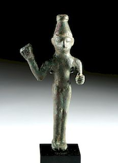 Phoenician Bronze Standing Goddess - Anat