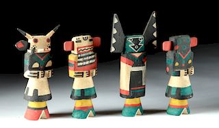 20th C. Hopi Wood Kachina Dolls (lot of 4)