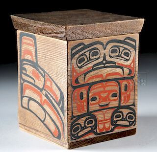 20th C. Pacific Northwest Coast Bentwood Style Box
