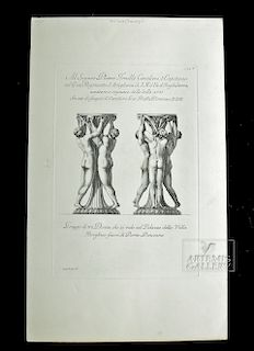 Piranesi Engraving - Villa Borghese Pinciana, 1770