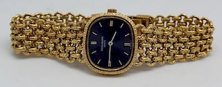 JEWELRY. Patek Philippe Ellipse 18kt Gold Watch.