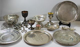 SILVER. Assorted Grouping of Silver Hollow Ware.