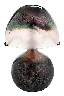 Monart Glass Two Piece Table Lamp