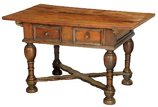 Baroque Carved Walnut Table