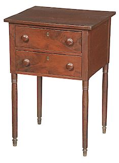 Southern Federal Mahogany Two Drawer Table