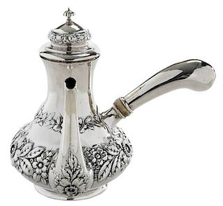 Individual Sterling Side Handle Coffee Pot