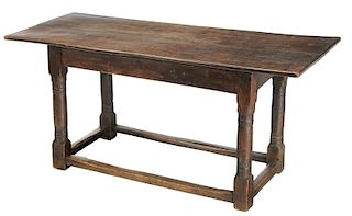 Jacobean Style Oak Library Table