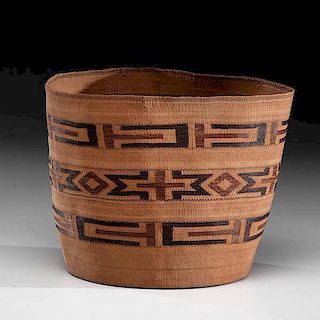 Tlingit Polychrome Basket 