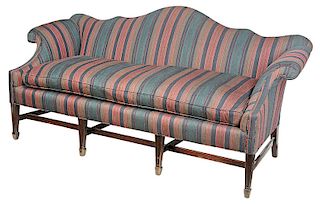 George III Style Mahogany Sofa