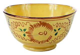 Yellow Lustreware Bowl