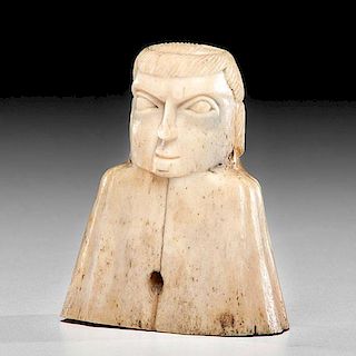 *Haida Carved Bone Figure Container From the US Children's Museum on the 19th Century  