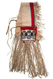 Plateau Beaded Hide Saddle Bags From the US Children's Museum on the 19th Century  