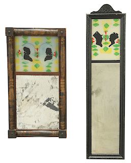 Two Decorative Folk Art Mirrors