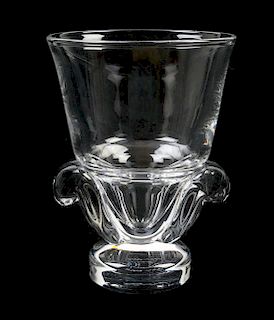 A Steuben Glass Vase, Height 5 3/4 inches.