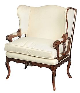 Provencial Louis XV Style Mechanical Easy Chair