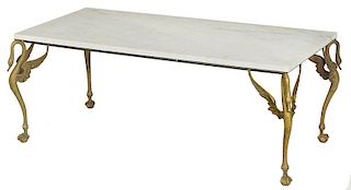 Empire Style Marble Top Coffee Table
