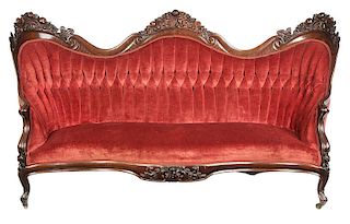 Belter Rococo Revival Rosewood Sofa