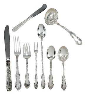 Old English Sterling Flatware, 79 PIeces