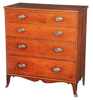 Southern Federal Inlaid Cherry Chest