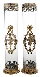 Pair of Russian Silver Mikhail Grachov Vases