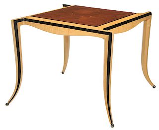 Important Wendell Castle Inlaid Card Table