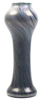 A Studio Glass Vase, Orient and Flume, Height 11 1/4 inches.