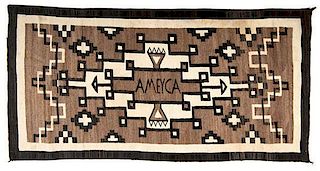 Navajo Eastern Reservation Weaving / Rug, Ameyca  