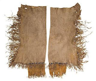 Southern Plains Beaded Hide Leggings From the US Children's Museum on the 19th Century  
