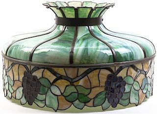 A Leaded Glass Shade, Diameter 25 inches.