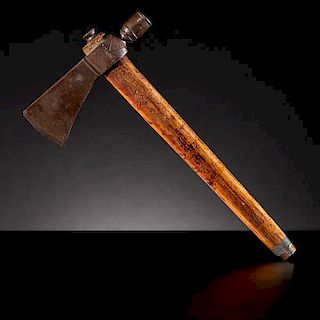 Wyandot Pipe Tomahawk Collected by Emil Schlup (1854-1935) from the Battle of Sandusky 