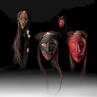Haudenosaunee [Iroquois] Carved Maskettes 