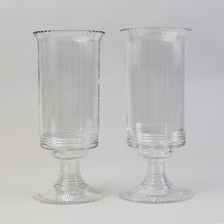 Pair of William Yeoward Cut Glass Photophores