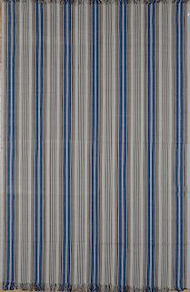 Cotton Striped Flat Weave Rug