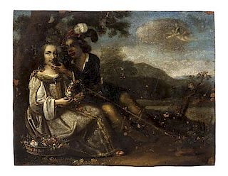 Artist Unknown, (Probably German, 17th Century), Courting Couple, 1635
