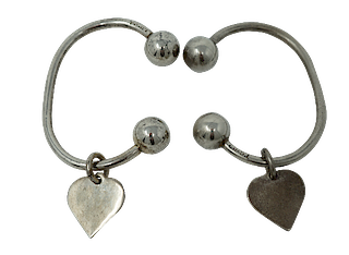 Sterling Silver Horseshoe  Heart  Rings