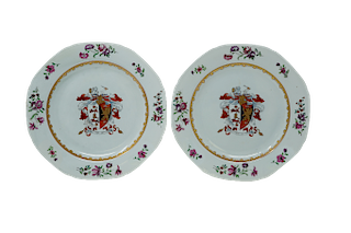 Chinese Export Armorial Plates