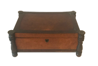 19th Century Mahogany Jewelry Box