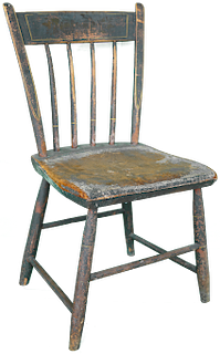 Miniature Painted Windsor Chair