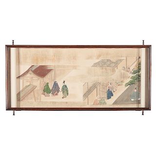Japanese Temple Scrolls Watercolor Scrolls