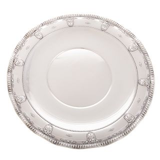 Wallace "Rose Point" sterling silver charger