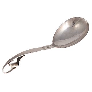 Georg Jensen sterling silver serving spoon #141