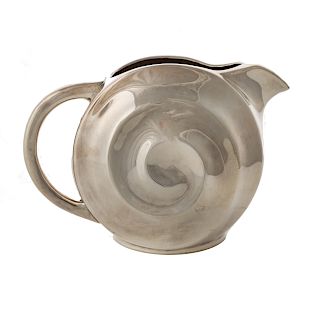 Snail-form sterling pitcher stamped Tiffany & Co.
