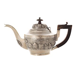 Asian Silver Teapot