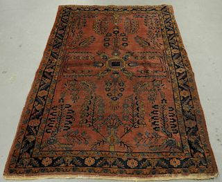 Persian Mahjoran Sarouk Carpet Rug