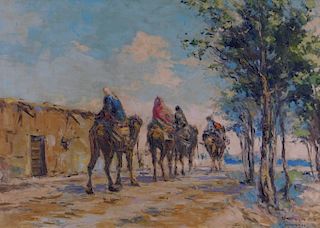 Arthur Sarkissian O/C Islamic Landscape Painting