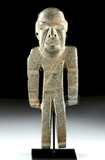 Rare Mezcala Proto-Olmec Stone Standing Figure