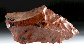 Rare Large Colima Red Obsidian Blade