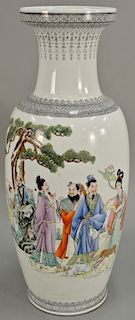 Republic style Chinese vase. ht. 24 in.