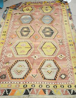 Seven flatweave rugs. 1'6'' x 2'8'' to 5'7'' x 8'6'' Provenance: Estate of Kenneth Jay Lane