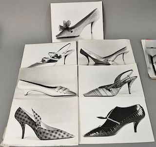 Group of twenty Roger Vivier Shoe Modele Depose photographs, stamped on verso: "Mention Obligatoire. Roger Vivier pour Christian Dio...